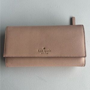 Kate Spade Gold Clutch with Minimalist Design